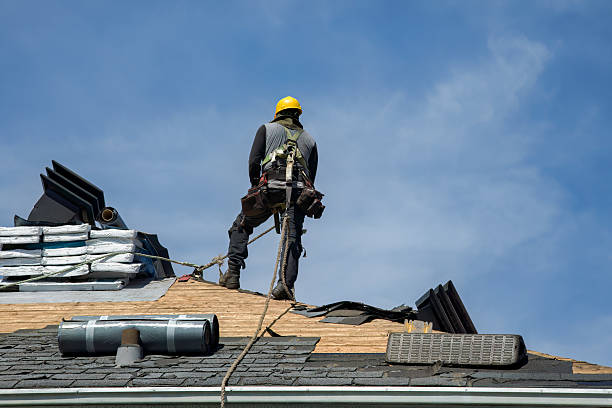 Professional Roofing technician working in Slade, KY